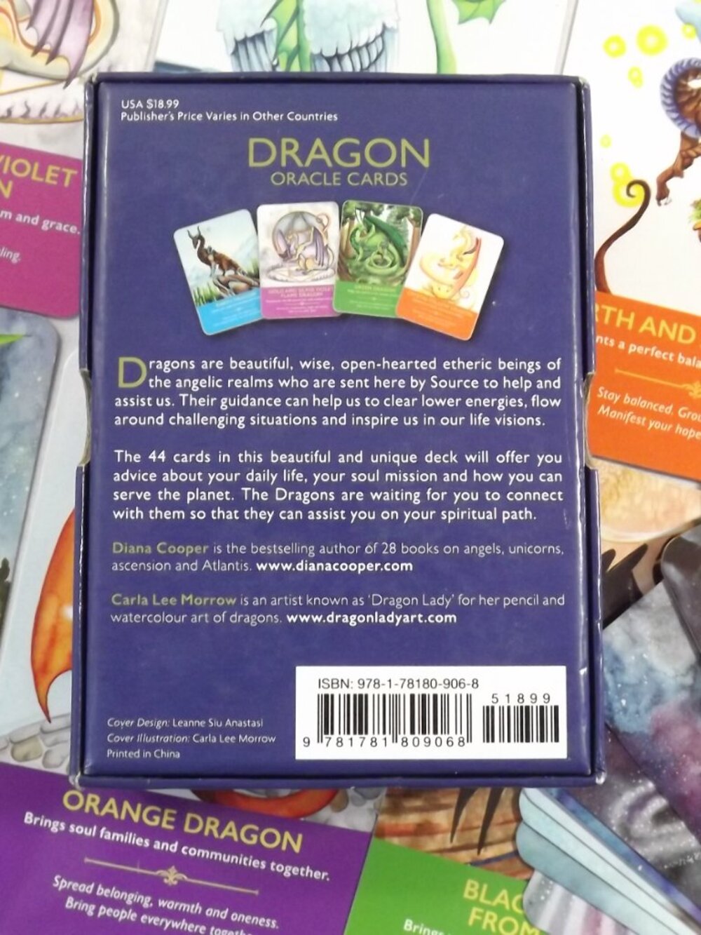 Dragon Oracle Cards Deck with Guidebook - Colorful Dragon Art - Picture 7 of 9